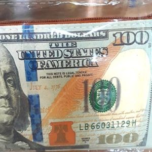 NWT, Authentic looking $100.00 Wallet. MONEY HOLDER